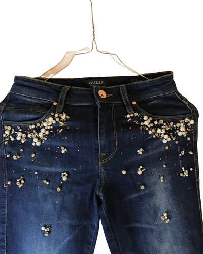 Jean slim à strass Taille 34