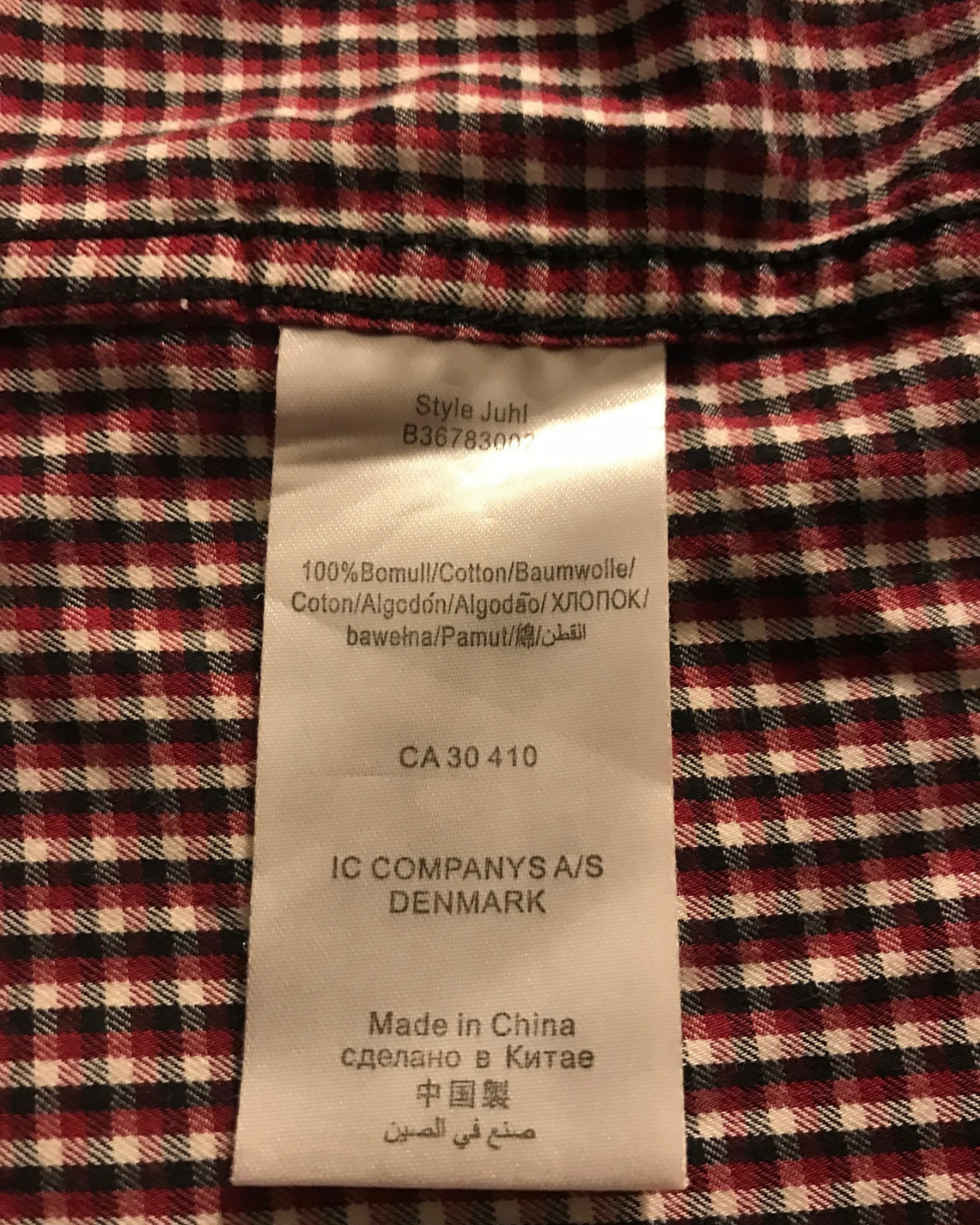 Chemise à carreaux Taille L