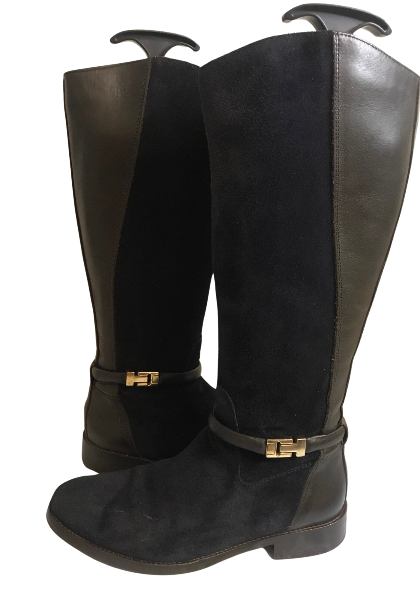 Bottes cavalières en daim et cuir Pointure 38