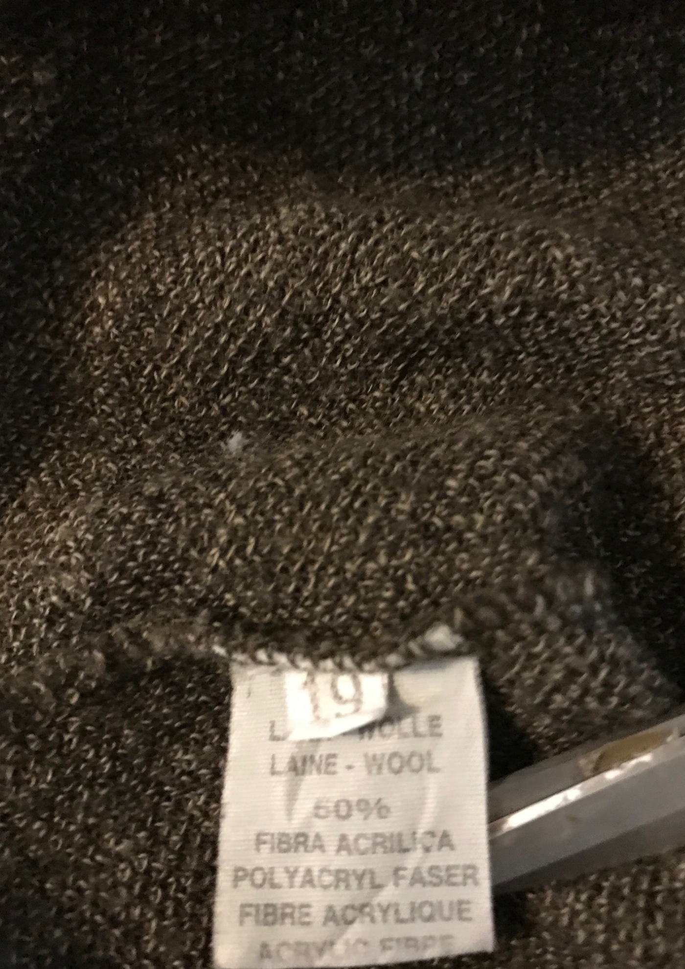 Pull en laine mélangée motifs léopard Taille 42