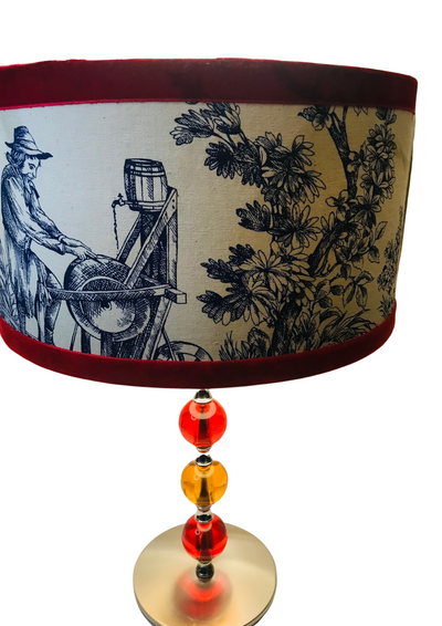 Lampe Toile de Jouy 2