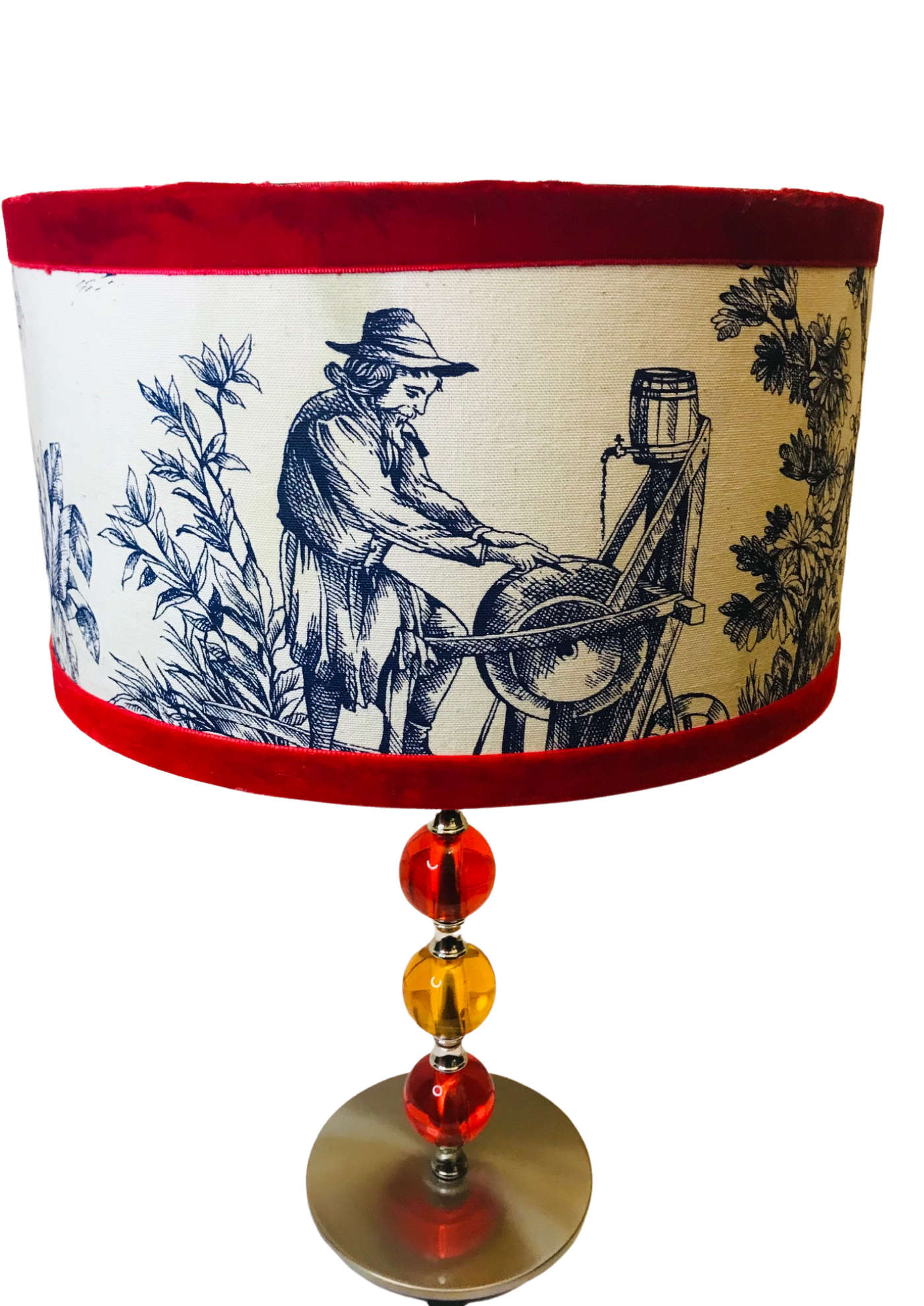 Lampe Toile de Jouy 2